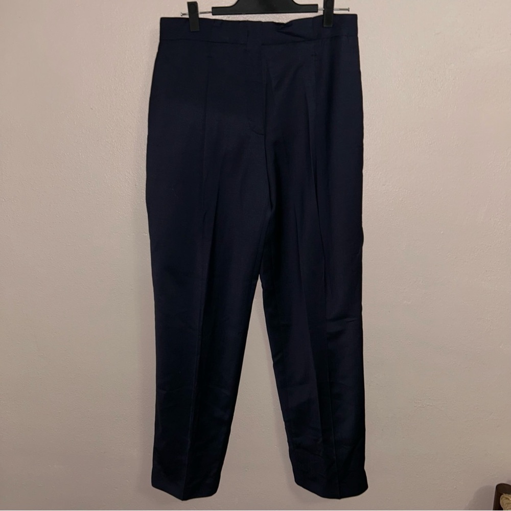 Joseph Women's Navy Tailored wool blend Trousers